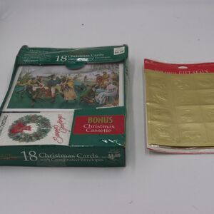 Christmas Cards with Bonus Cassette Happy Holidays Traditional Christmas Music